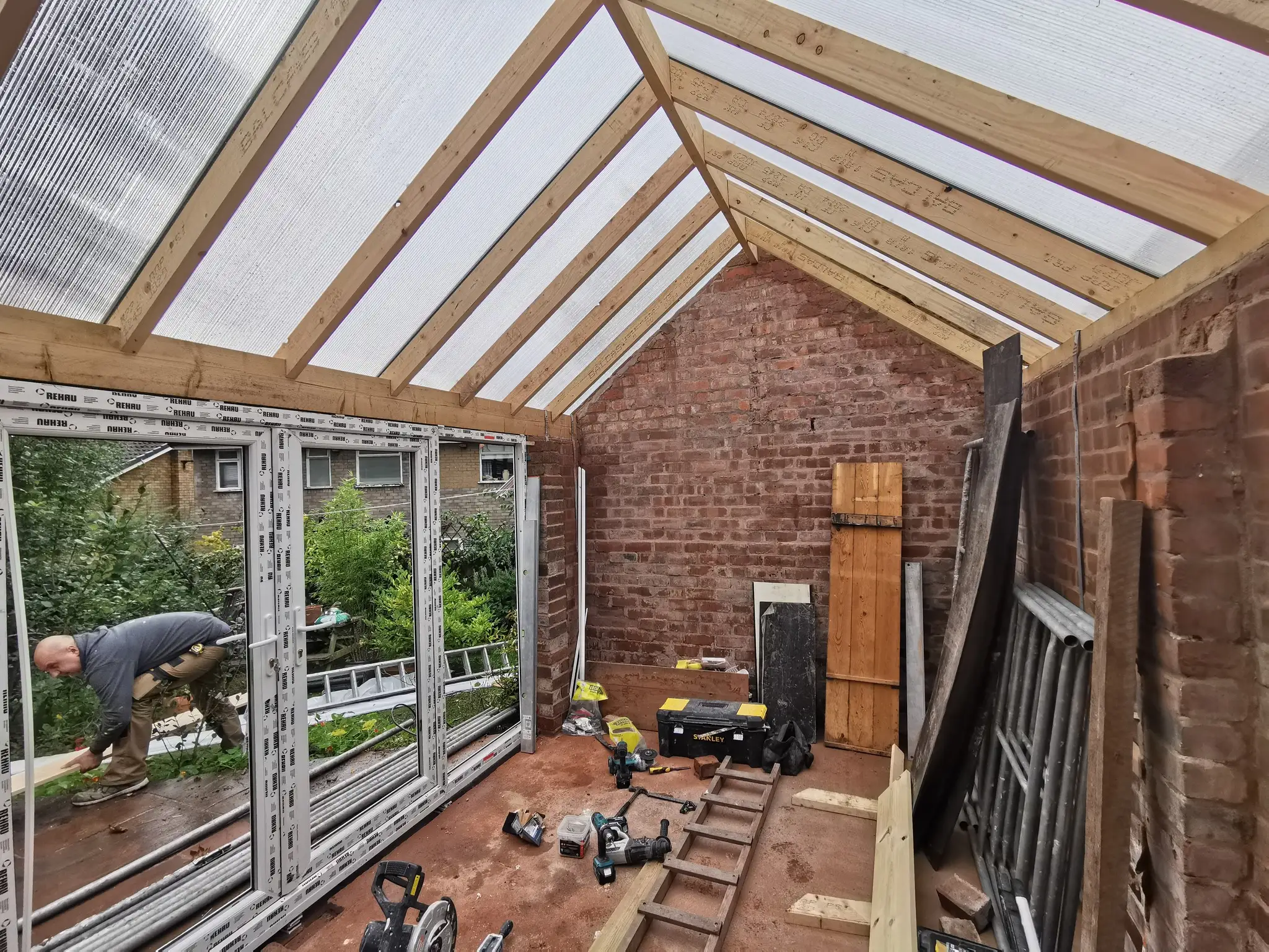 Garage To Summer House Conversion in Prestwich